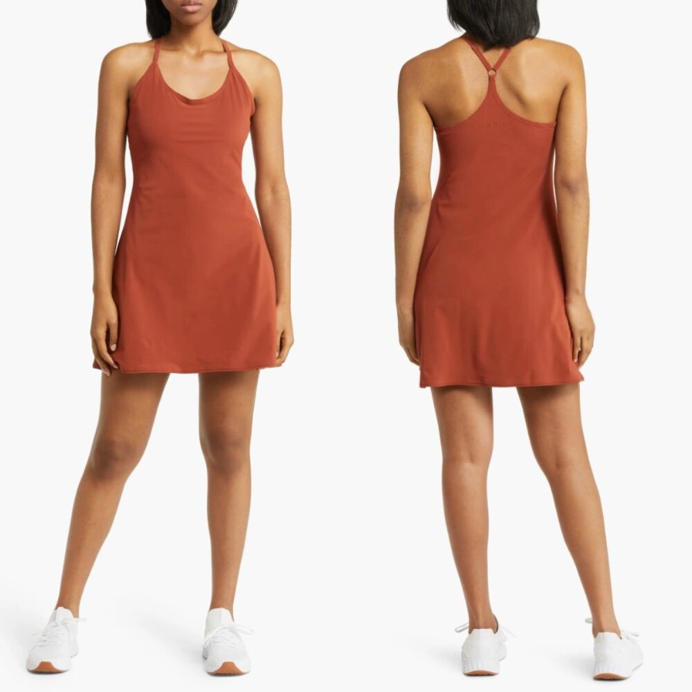 OUTDOOR VOICES | Exercise Dress in Rust (size L)